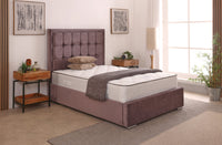 Albany 54inch 5ft King Size Upholstered Bed Frame with Ottoman Option