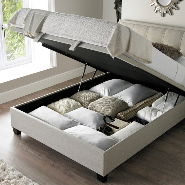 Ascend 5ft Upholstered Ottoman Bed Frame