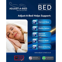 Adjust-a-bed 5ft (2 x 2ft6 Linked) King Size Grandeur Natural 5000 Adjustable Bed