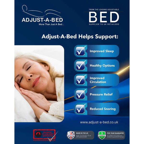 Adjust-a-bed 4ft Small Double Grandeur Natural 1500 Mattress for an Adjustable Bed