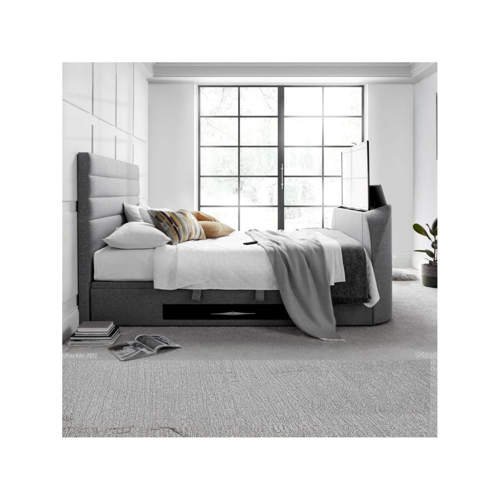 Abigail 5ft Upholstered TV Ottoman Bed Frame