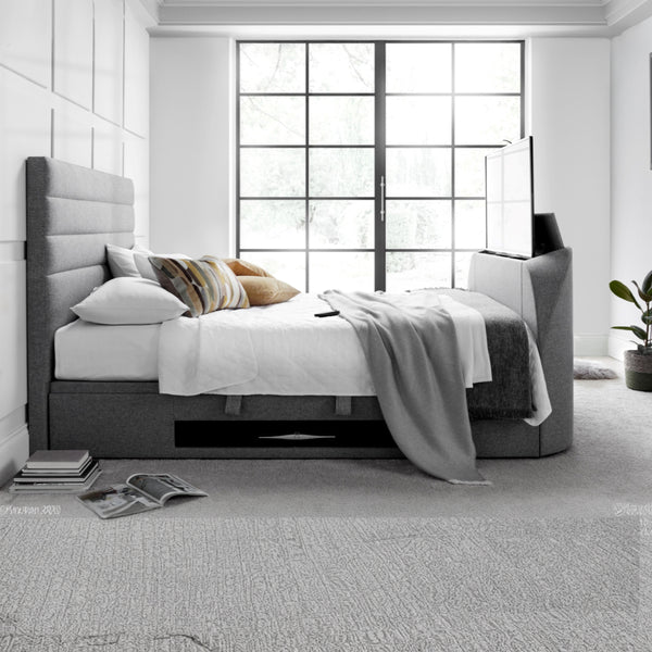 Abigail 4ft6 Upholstered TV Ottoman Bed Frame