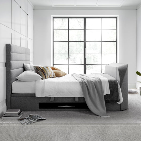 Abigail 4ft6 Upholstered TV Ottoman Bed Frame