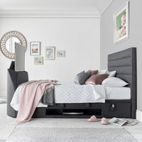 Abigail 4ft6 Upholstered TV Ottoman Bed Frame