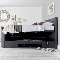Abigail 4ft6 Upholstered TV Ottoman Bed Frame