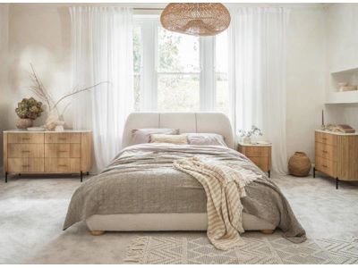 Roma Upholstered 6ft Super King Size Bed Frame