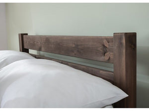 Woodbury 4ft Wooden Small Double Bed Frame with Essential Mattress - Combo Deal