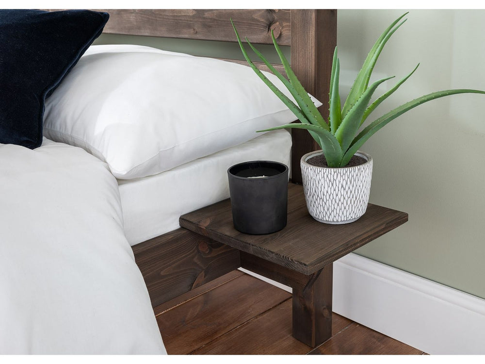 Woodbury 4ft6 Wooden Double Bed Frame with Essential Mattress - Combo Deal