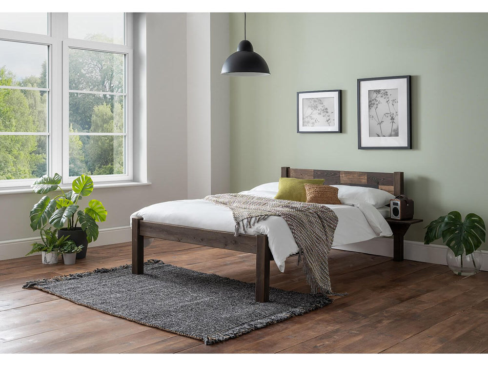 Honiton 3ft Wooden Single Bed Frame with Essential Mattress - Combo Deal