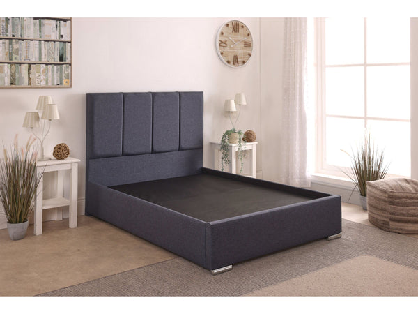 Clara 48inch 4ft Small Double Upholstered Bed Frame with Essential Mattress - Combo Deal