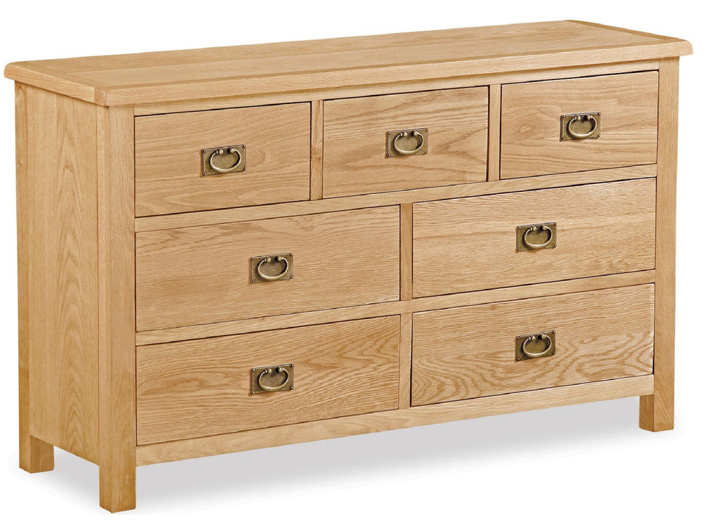 Salford Lite Oak Chest 3 over 4