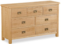 Salford Lite Oak Chest 3 over 4