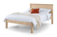 Okehampton 5ft King Size Wooden Bed Frame with Low Foot End with Essential Mattress - Combo Deal