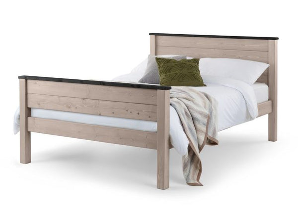 Paignton 6ft Super King Size Wooden Bed Frame - High Foot End with Essential Mattress - Combo Deal