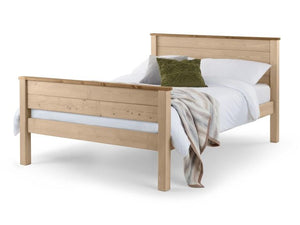 Paignton 5ft King Size Wooden Bed Frame - Low Foot End with Essential Mattress - Combo Deal