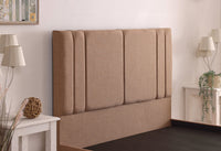 Ezra 48inch 6ft Super King Size Upholstered Bed Frame with Essential Mattress - Combo Deal