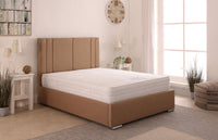 Ezra 48inch 5ft King Size Upholstered Bed Frame with Ottoman Option
