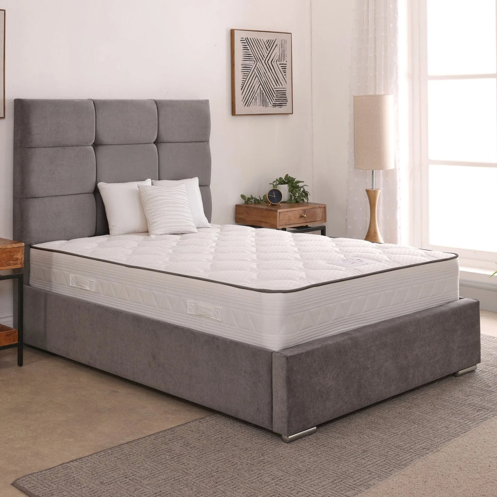Freya 54inch 5ft King Size Upholstered Bed Frame with Ottoman Option