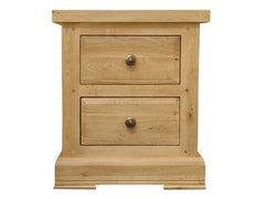 Francis Solid Oak 2 Drawer Bedside