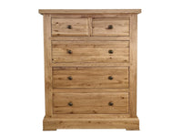 Francis Solid Oak 3+2 Drawer Chest