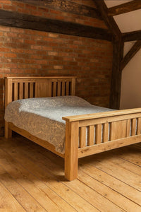 Francis Solid Oak 4ft6 Double Bed Frame