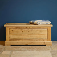 Francis Solid Oak Blanket Box