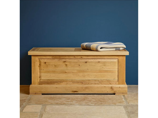 Francis Solid Oak Blanket Box