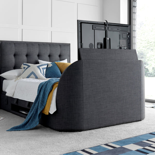 Fallon 5ft TV Upholstered Ottoman Bed Frame