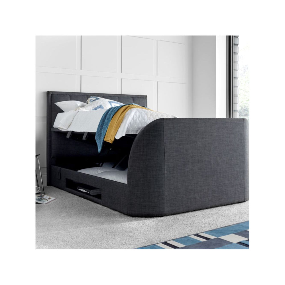 Fallon 5ft TV Upholstered Ottoman Bed Frame