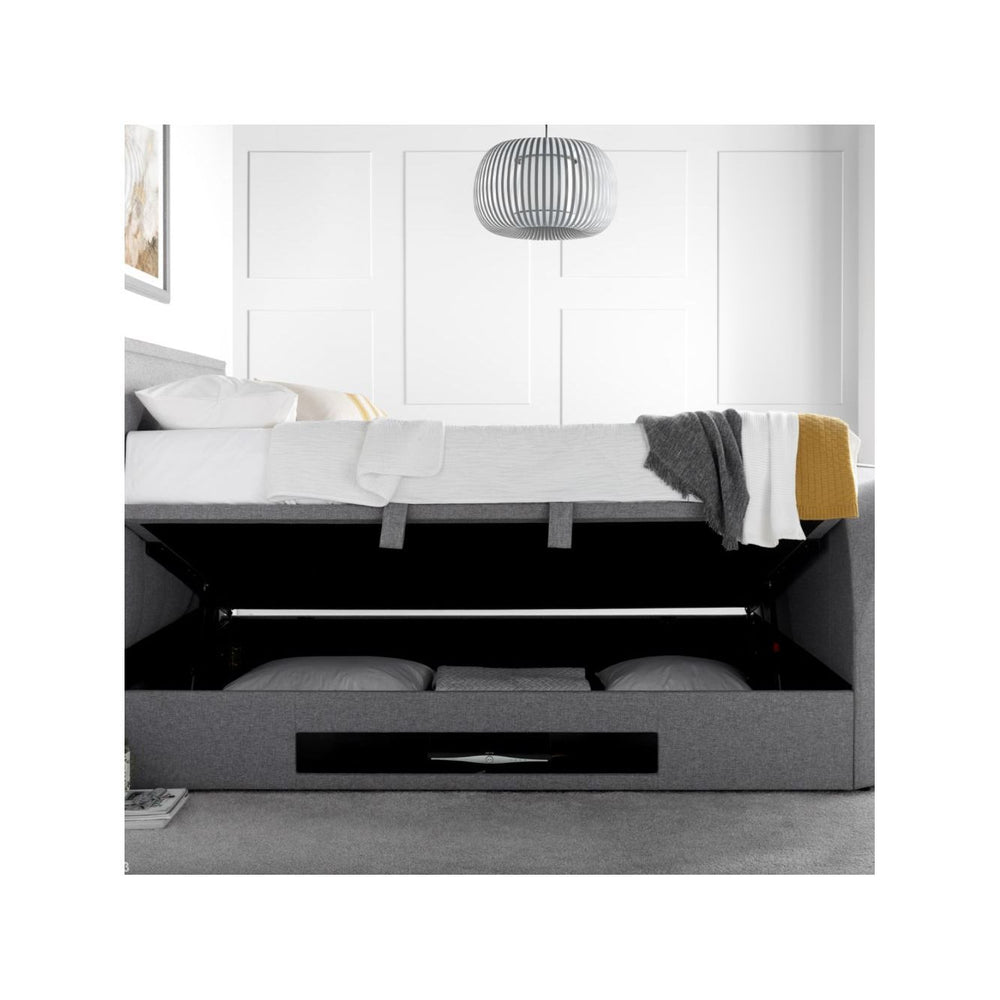 Fallon 4ft6 TV Upholstered Ottoman Bed Frame