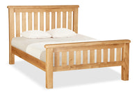 Salford Oak 4ft6 Slatted Bed Frame