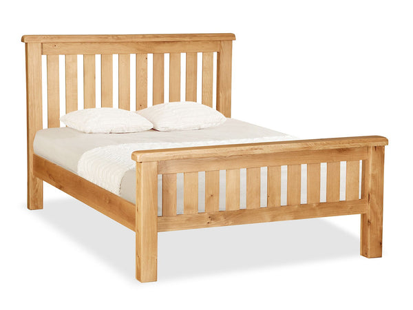 Salford Oak 4ft6 Slatted Bed Frame