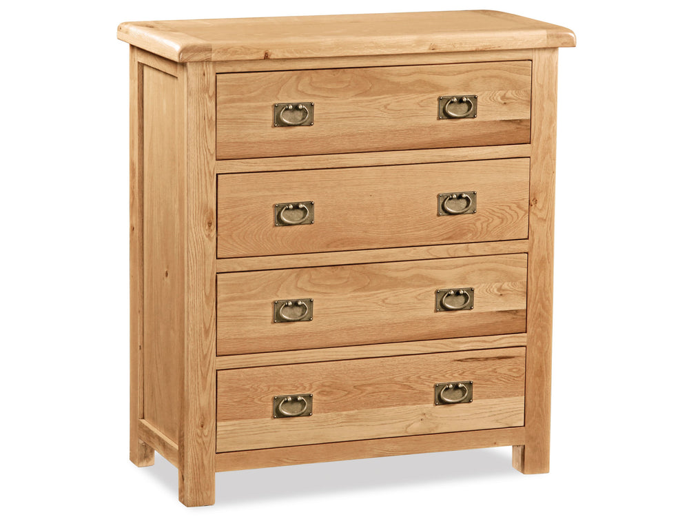 Salford Oak 4 Drawer Chest
