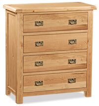 Salford Oak 4 Drawer Chest