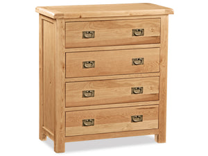 Salford Oak 4 Drawer Chest