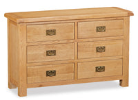 Salford Oak 6 Drawer Chest