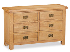 Salford Oak 6 Drawer Chest