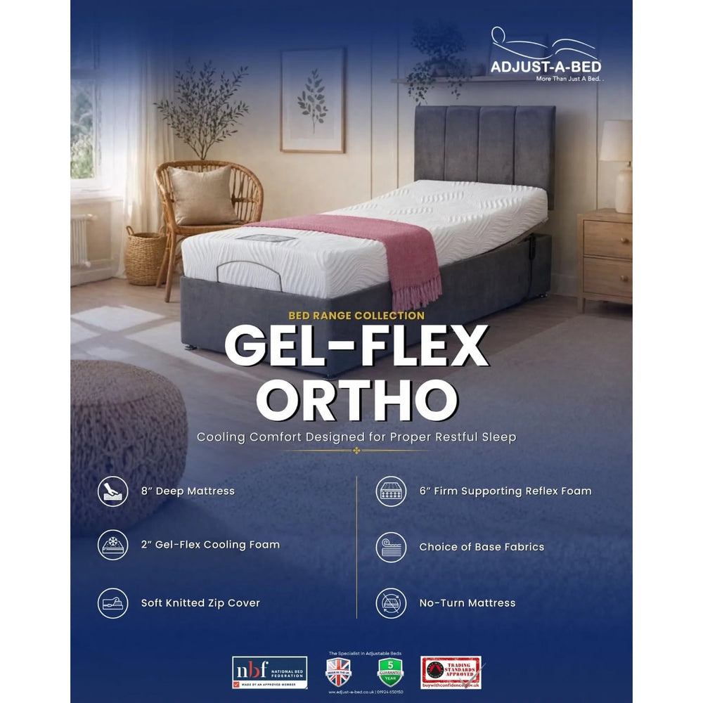 Adjust-a-bed 3ft Single Gel-Flex Ortho Adjustable Bed
