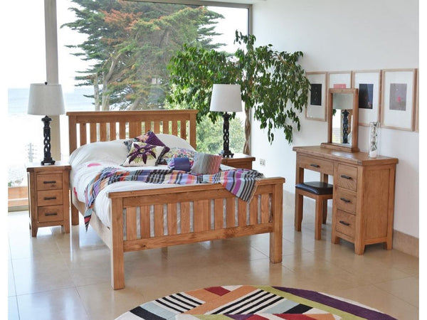 Hastings Solid Rustic Oak 6ft Bed Frame