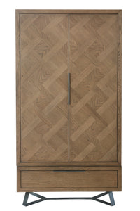 Indigo 2 Door Oak Wardrobe