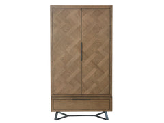 Indigo 2 Door Oak Wardrobe