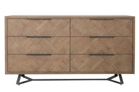 Indigo 6 Drawer Oak Chest