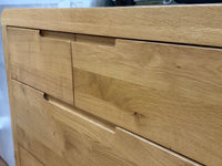 Clearance - Oak 2 Over 3 Drawer Chest