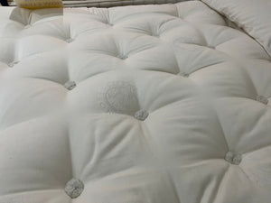 Clearance - 4’6 Tweed Pillow Top Luxe with Hideaway Base & Petra Headboard