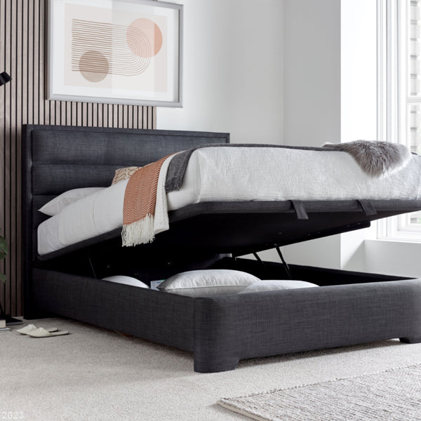 Kendall 5ft Upholstered Ottoman Bed Frame