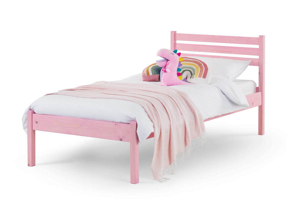 Ladram 3ft Wooden Single Bed Frame with Essential Mattress - Combo Deal