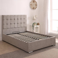 Milo 48inch 5ft King Size Upholstered Bed Frame with Essential Mattress - Combo Deal