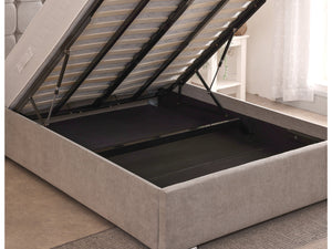 Milo 48inch 6ft Super King Size Upholstered Bed Frame with Essential Mattress - Combo Deal