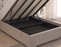 Milo 48inch 5ft King Size Upholstered Bed Frame with Essential Mattress - Combo Deal