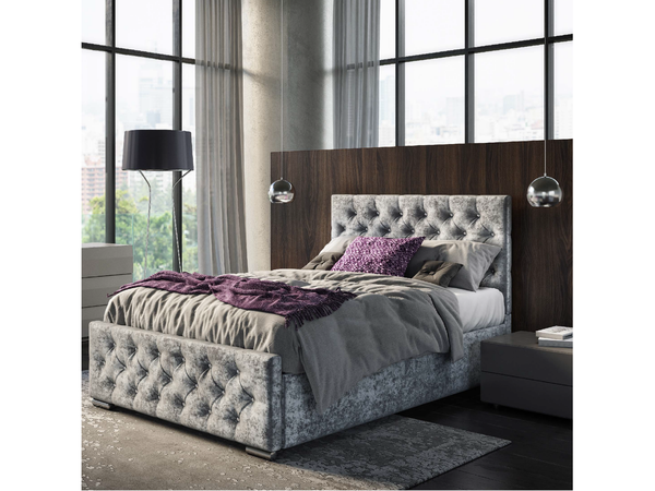 Malibu Upholstered 4ft6 Double Size Bed Frame